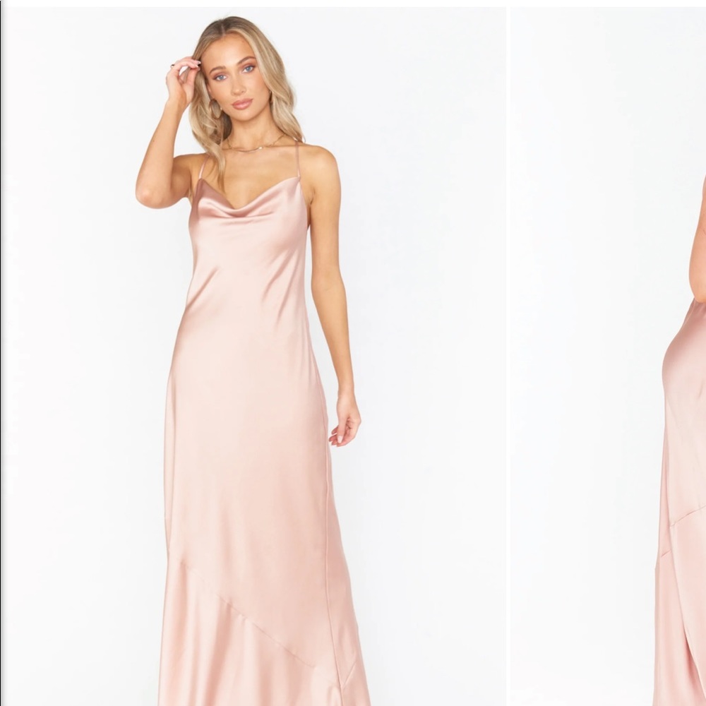 Show Me Your Mumu Tuscany Maxi Slip in rose gold